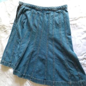 Christopher & Banks jean skirt, size-12